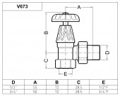 V67310MA Carlo Poletti ARTISTIC | вентиль угловой верхний (бронза)