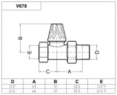 V67810MA Carlo Poletti ARTISTIC | вентиль прямой нижний (бронза)