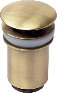 FIORE донный клапан push-open для раковины old bronze (старая бронза) ― Сан-Топ