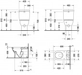 Duravit Darling New 213809 | унитаз моноблок напольный