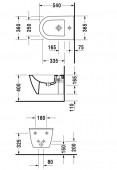 Duravit Darling New 224915 | биде подвесное