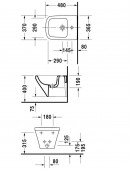 Duravit DuraStyle 228515 | биде подвесное