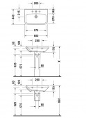 Duravit DuraStyle 231965 | раковина подвесная 65x44