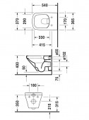 Duravit DuraStyle 253809 | унитаз подвесной