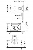 Duravit DuraStyle 253909 | унитаз подвесной