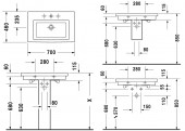 Раковина Duravit 2nd Floor 049170