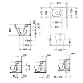 Duravit DuraStyle 215009 | унитаз приставной