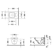 Duravit DuraStyle 255209 | унитаз подвесной