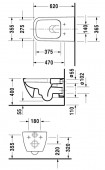 Duravit Happy D.2 255009 | унитаз подвесной