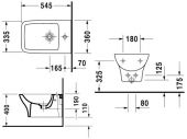 Подвесное биде Duravit PuraVida 224715