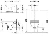 Напольный унитаз Duravit PuraVida 211909