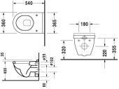 Подвесной унитаз Duravit Starck 3 220009