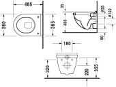 Подвесной унитаз "компакт" Duravit Starck 3 220209