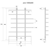 Energy Aero Lux | водяной полотенцесушитель 1000x600