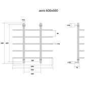 Energy Aero | водяной полотенцесушитель 600x600