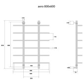 Energy Aero | водяной полотенцесушитель 800x600