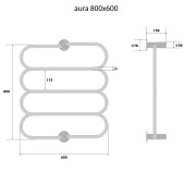 Energy Aura | электрический полотенцесушитель 800x600