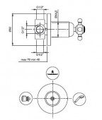 Fima Carlo Frattini Elizabeth F5103BR | трёхпозиционный переключающий вентиль (старая бронза)