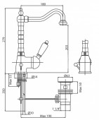 Fiore Imperial 83GO5222 | смеситель для раковины gold (золото)