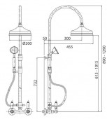 Fiore Coloniale 02G620 | душевая система (золото)