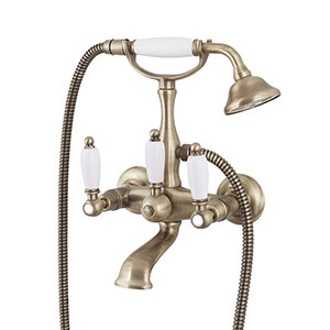 Fiore Coloniale 02Z610 | смеситель для ванны и душа old bronze (старая бронза) ― Сан-Топ