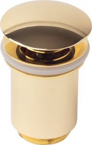 FIORE донный клапан push-open для раковины gold (золото) ― Сан-Топ