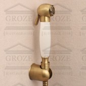 Fiore Imperial комплект гигиенический душ со смесителем (бронза/керамика)