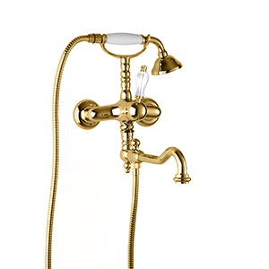 Fiore Imperial | смеситель для ванны и душа gold (золото) ― Сан-Топ