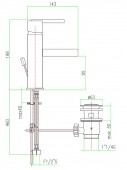 Fiore XS 71CR7705 | смеситель для раковины