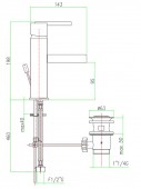 Fiore XS 71CR7705 | смеситель для раковины