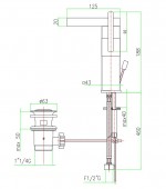 Fiore XS 71CR7719 | смеситель для раковины