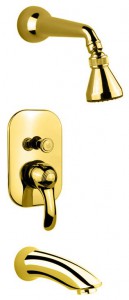 Fiore Jafar 47GO5133 | душевой комплект (золото) ― Сан-Топ