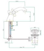 Fiore Margot 26GO0622 | смеситель для раковины (золото)