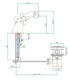 Fiore Margot 26ZZ0632 | смеситель для биде (старая бронза)