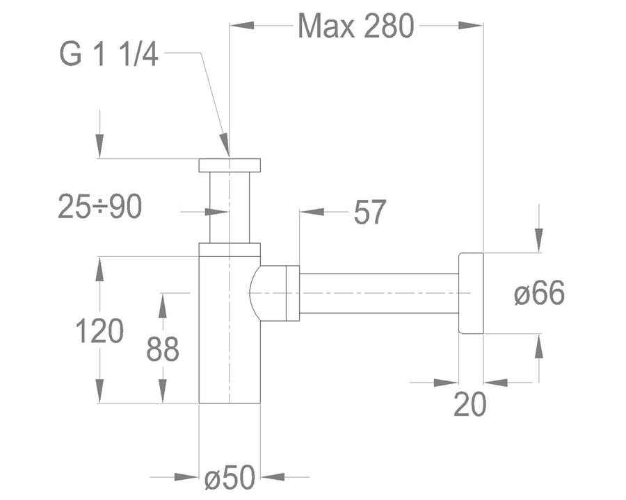 FIORE декоративный сифон для раковины old bronze (старая бронза) - Сан-Топ