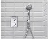 Flova Design Themostatic Round | термостатическая душевая система скрытого монтажа (хром)