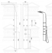 GNT Giessbach 700 | гидромассажная душевая панель