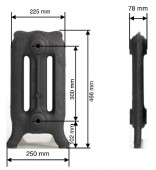GURATEC APOLLO 350/08 | чугунный радиатор 