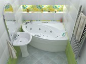 2NVB5D2 HAFRO Nova угловая правая | акриловая ванна 164х110 Standart