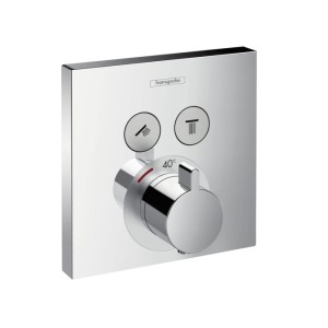 Hansgrohe ShowerSelect 15763000 | термостат с запорным вентилем (хром) ― Сан-Топ