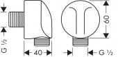 Hansgrohe Logis 3 в 1 (71666000+32127000+27454000) | комплект гигиенический душ со смесителем (белый/хром)
