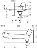 Hansgrohe Axor Starck Organic 12602000 | термостатический смеситель для душа (хром)