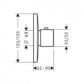 Hansgrohe PuraVida 15772 | термостат Highflow