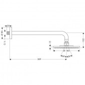 Hansgrohe Raindance S 27468 | верхний душ 180 мм