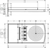Hansgrohe Raindance Rainfall 28411 | верхний душ 240 мм