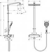 27112000 Hansgrohe Raindance Select E 360 | термостатическая душевая система