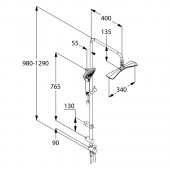 Kludi 670910500N Fizz Dual Shower System | душевой комплект