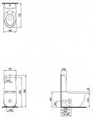 Laufen IlBagnoAlessi One 8.2297.6.400.000.1 | унитаз моноблок LCC