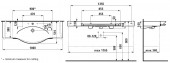 Laufen Palace 8.1270.8.000.104.1 | раковина-столешница с полотенцедержателем 180x51