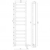 Margaroli 584/11M Box Sereno | электрический полотенцесушитель (хром)